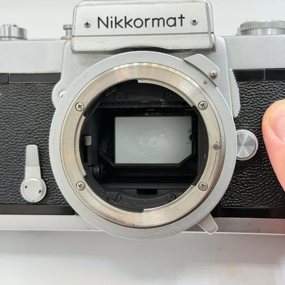 Nikon Nikkormat FTN 35mm SLR Film Camera Body Silver Black FTN 4324124 Japan